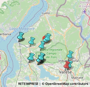 Mappa Via Battaglia S. Martino, 21030 Cuveglio VA, Italia (7.28316)