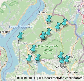 Mappa Via Battaglia S. Martino, 21030 Cuveglio VA, Italia (7.02923)
