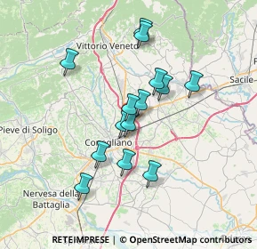 Mappa Via de Marchi, 31020 San Vendemiano TV, Italia (5.865)