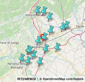 Mappa Via de Marchi, 31020 San Vendemiano TV, Italia (7.095)