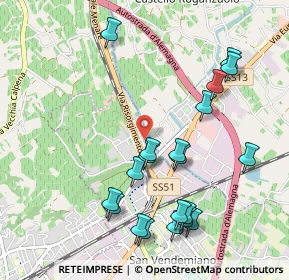 Mappa Via de Marchi, 31020 San Vendemiano TV, Italia (1.086)