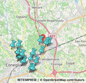 Mappa Via de Marchi, 31020 San Vendemiano TV, Italia (2.286)