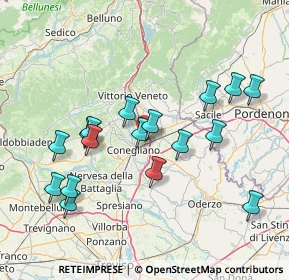 Mappa Via de Marchi, 31020 San Vendemiano TV, Italia (14.98882)