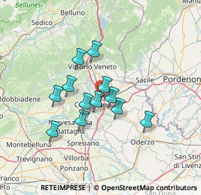 Mappa Via de Marchi, 31020 San Vendemiano TV, Italia (10.33417)