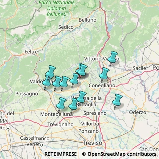 Mappa Via Brando Brandolini, 31052 Pieve di Soligo TV, Italia (11.13077)