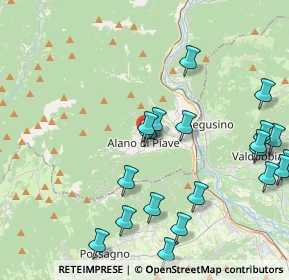 Mappa Via San Francesco, 32031 Alano di Piave BL, Italia (4.866)
