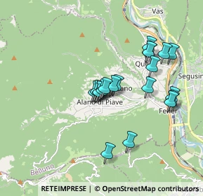 Mappa Via San Francesco, 32031 Alano di Piave BL, Italia (1.517)