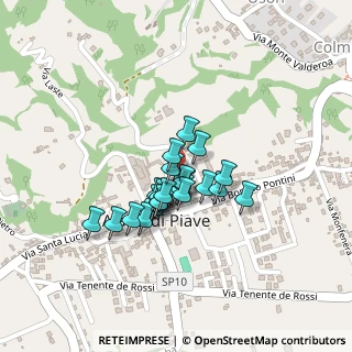 Mappa Via San Francesco, 32031 Alano di Piave BL, Italia (0.128)