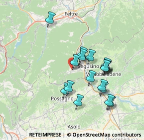 Mappa Via San Francesco, 32031 Alano di Piave BL, Italia (6.48333)