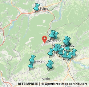 Mappa Via San Francesco, 32031 Alano di Piave BL, Italia (7.312)