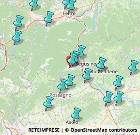Mappa Via San Francesco, 32031 Alano di Piave BL, Italia (9.1215)