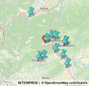 Mappa Via San Francesco, 32031 Alano di Piave BL, Italia (6.09182)