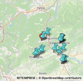 Mappa Via San Francesco, 32031 Alano di Piave BL, Italia (6.8475)