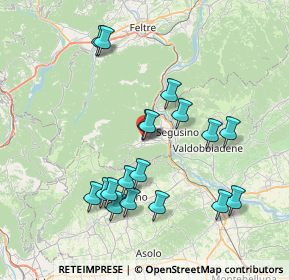 Mappa Via San Francesco, 32031 Alano di Piave BL, Italia (7.38389)