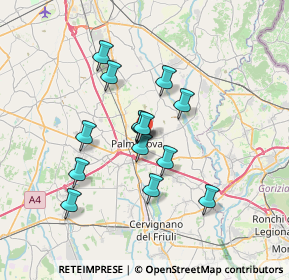 Mappa Sottoselva Viale Degli Speroni, 33057 Palmanova UD, Italia (5.65429)