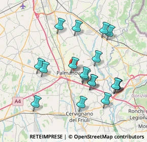 Mappa Sottoselva Viale Degli Speroni, 33057 Palmanova UD, Italia (7.29333)