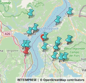 Mappa Via Piave, 21014 Laveno-Mombello VA, Italia (7.00737)