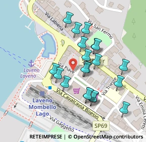 Mappa Via Piave, 21014 Laveno-Mombello VA, Italia (0.103)