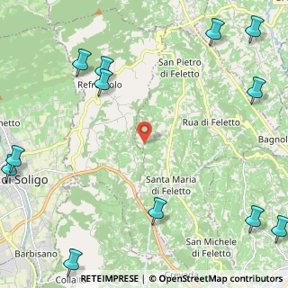 Mappa Via Galinera, 31020 San Pietro di Feletto TV, Italia (3.52167)