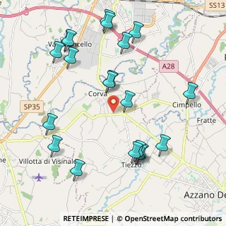 Mappa Via Boscat di Corva, 33082 Azzano Decimo PN, Italia (2.307)