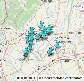 Mappa Via Boscat di Corva, 33082 Azzano Decimo PN, Italia (9.28889)