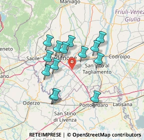 Mappa 33070 Pordenone PN, Italia (11.685)