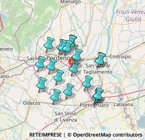 Mappa 33070 Pordenone PN, Italia (11.203)