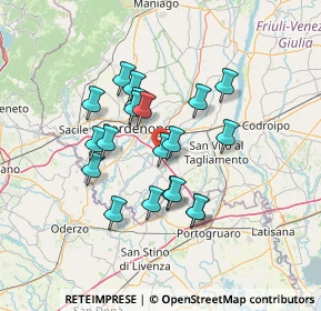 Mappa 33070 Pordenone PN, Italia (11.3375)