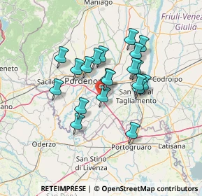 Mappa 33070 Pordenone PN, Italia (10.7695)