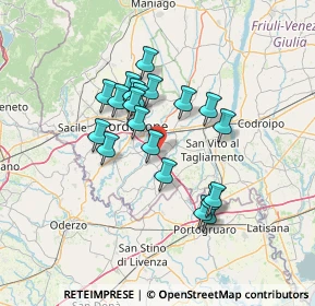 Mappa 33070 Pordenone PN, Italia (11.1455)