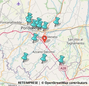 Mappa 33070 Pordenone PN, Italia (6.92545)