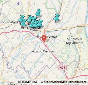 Mappa 33070 Pordenone PN, Italia (7.36538)