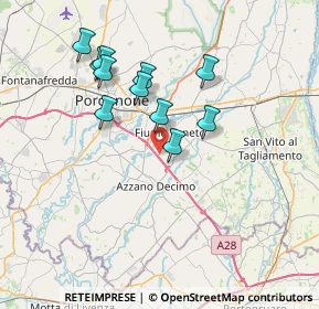 Mappa 33070 Pordenone PN, Italia (6.45455)