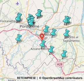 Mappa 33070 Pordenone PN, Italia (7.63895)