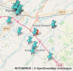 Mappa 33070 Pordenone PN, Italia (5.3155)