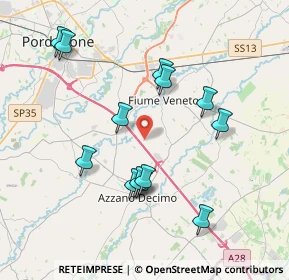 Mappa 33070 Pordenone PN, Italia (3.74231)