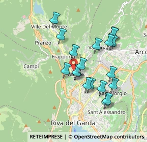 Mappa Via delle Cartiere, 38066 Riva del Garda TN, Italia (1.64158)