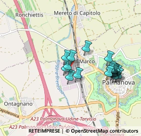 Mappa Via I° Maggio, 33057 Palmanova UD, Italia (0.8535)