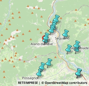 Mappa Via Ugo Bartolomei, 32031 Alano di Piave BL, Italia (4.11333)