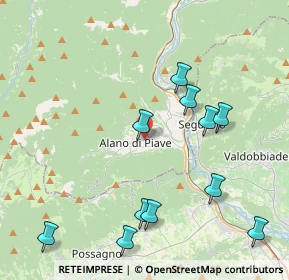 Mappa Via Ugo Bartolomei, 32031 Alano di Piave BL, Italia (4.54091)