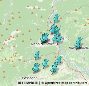 Mappa Via Ugo Bartolomei, 32031 Alano di Piave BL, Italia (3.32)