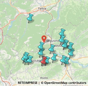 Mappa Via Ugo Bartolomei, 32031 Alano di Piave BL, Italia (7.9885)