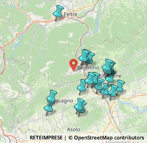 Mappa Via Ugo Bartolomei, 32031 Alano di Piave BL, Italia (7.094)