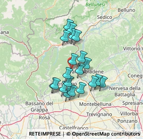 Mappa Via Ugo Bartolomei, 32031 Alano di Piave BL, Italia (10.5235)