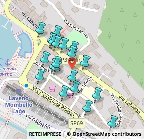 Mappa Via Fratelli Rosselli, 21014 Laveno-Mombello VA, Italia (0.0965)