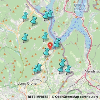 Mappa Via dei Cigni, 21050 Porto Ceresio VA, Italia (3.88571)
