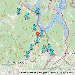 Mappa Via dei Cigni, 21050 Porto Ceresio VA, Italia (3.86364)