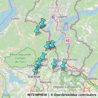 Mappa Via dei Cigni, 21050 Porto Ceresio VA, Italia (6.53909)