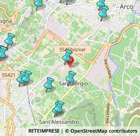 Mappa Via Cavallo, 38062 Arco TN, Italia (1.436)