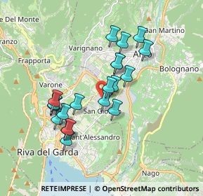 Mappa Via Cavallo, 38062 Arco TN, Italia (1.556)